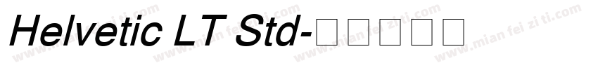 Helvetic LT Std字体转换
